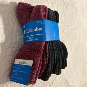 Columbia crew wool socks, women’s 4pk (sz 9-11)